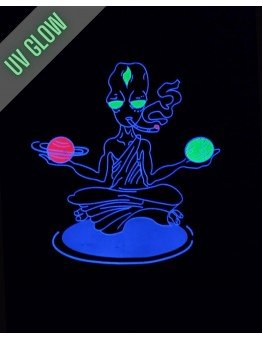 Alien UV + Glow in Dark Psychedelic UNISEX T-Shirt