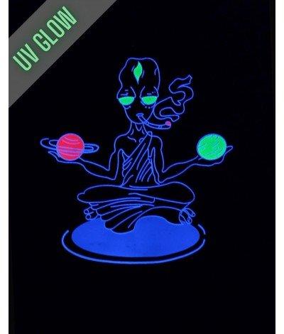 Alien UV + Glow in Dark Psychedelic UNISEX T-Shirt